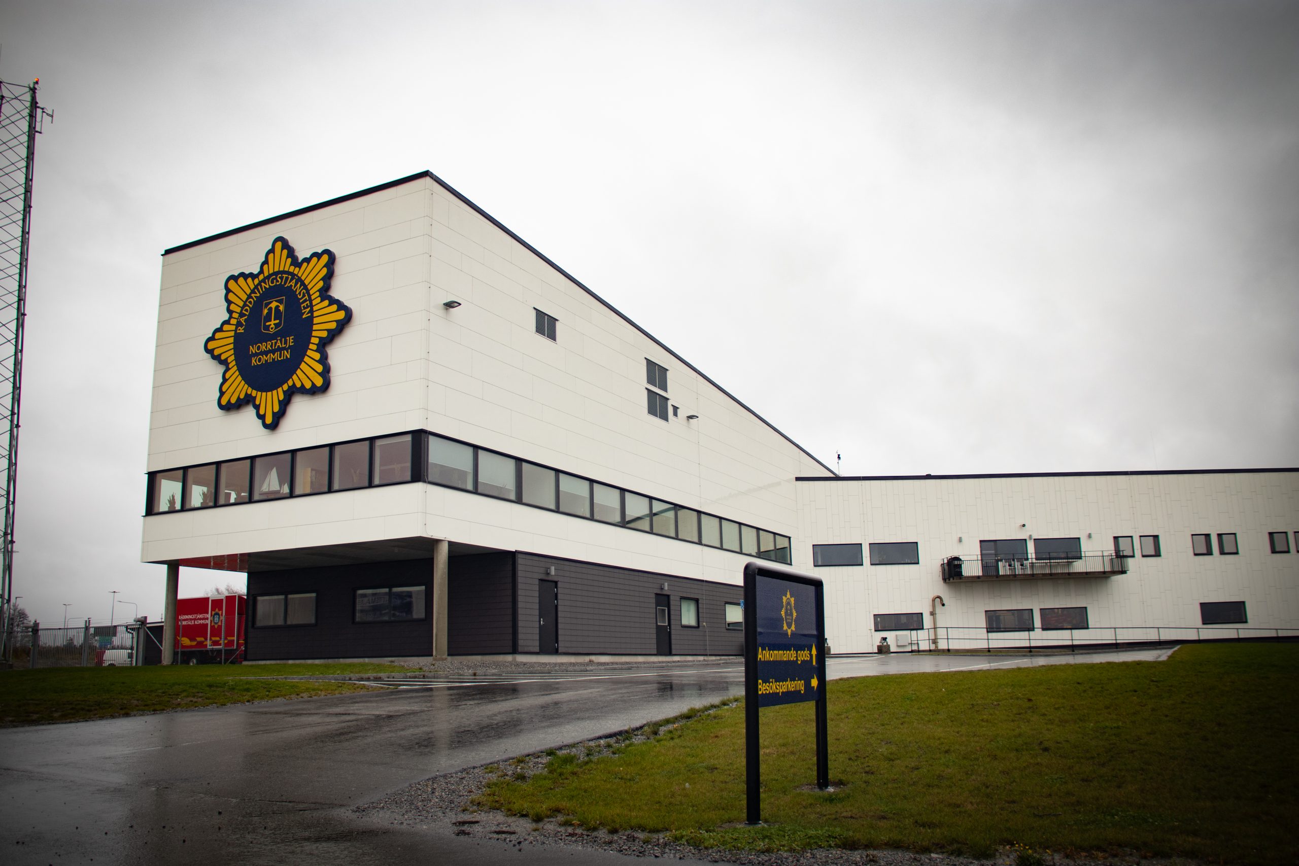 Bild på Norrtäljes brandstation.