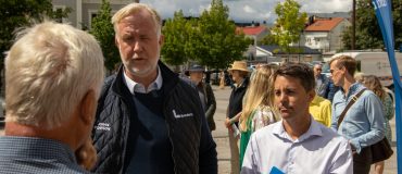 JOHAN PEHRSSON inledde norrtäljes valrörelse