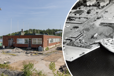Rivning av den historiska färjeterminalen banar väg för Norrtälje hamn