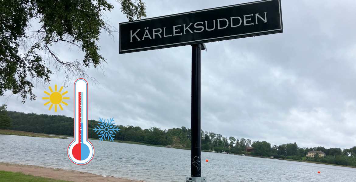 Här är det varmast att bada i Norrtälje idag
