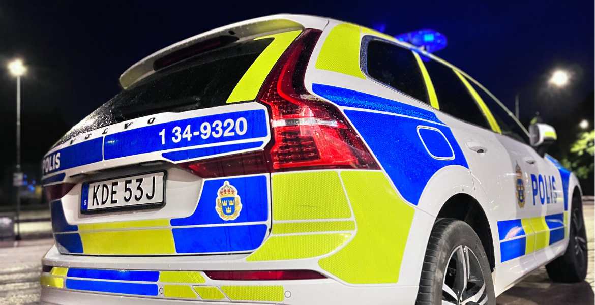 Bild på en polisbil.
