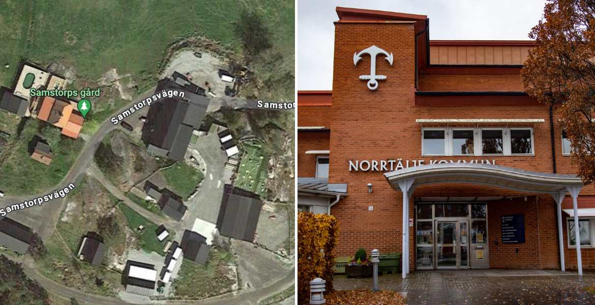 Bild på Norrtälje kommun och Samstorps Gård.
