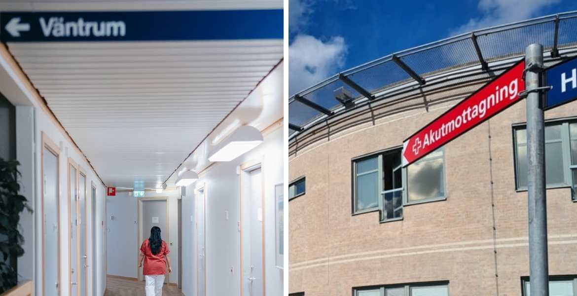 Bild på Norrtäljes akutmottagning.