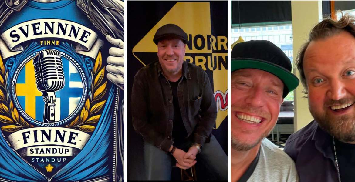 Bild på Janne Westerlund som firar Sverigefinnarnas dag på Norra Brunn.